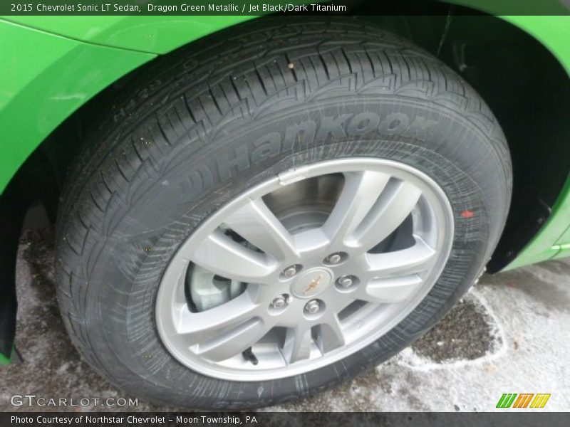 Dragon Green Metallic / Jet Black/Dark Titanium 2015 Chevrolet Sonic LT Sedan