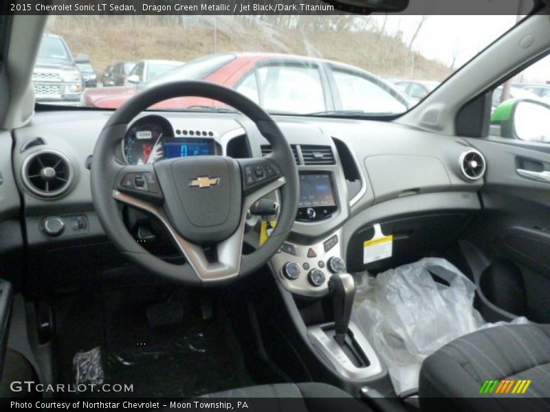 Dragon Green Metallic / Jet Black/Dark Titanium 2015 Chevrolet Sonic LT Sedan