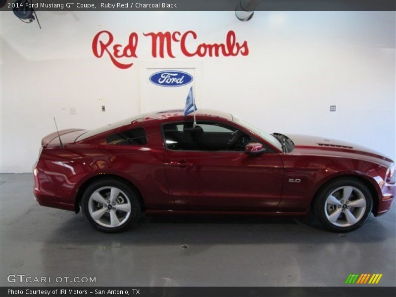 Ruby Red / Charcoal Black 2014 Ford Mustang GT Coupe