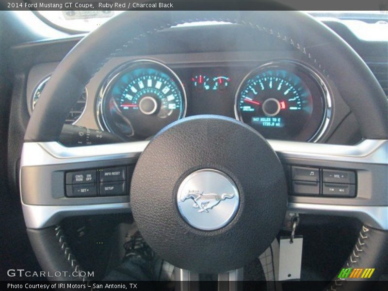 Ruby Red / Charcoal Black 2014 Ford Mustang GT Coupe