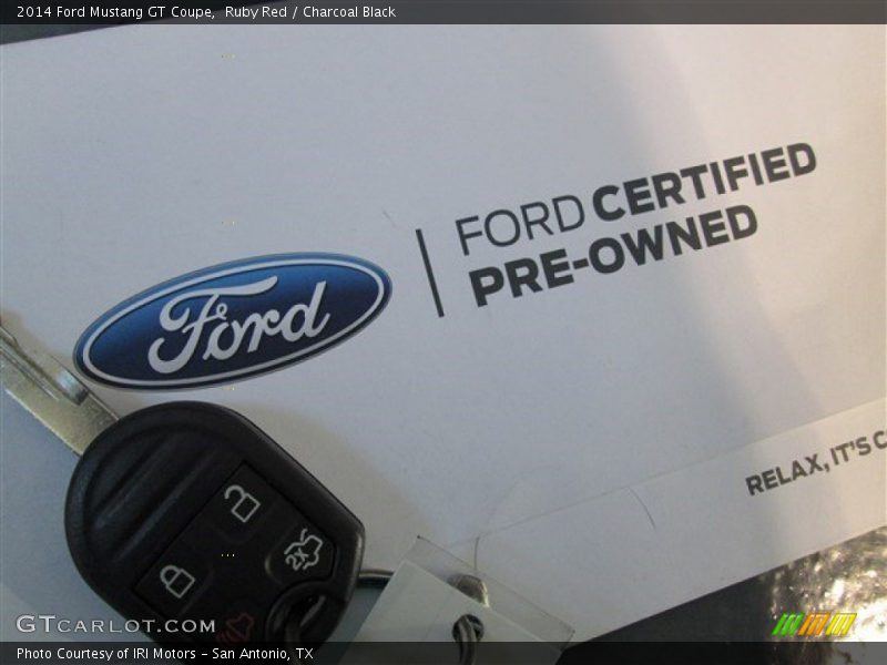 Ruby Red / Charcoal Black 2014 Ford Mustang GT Coupe