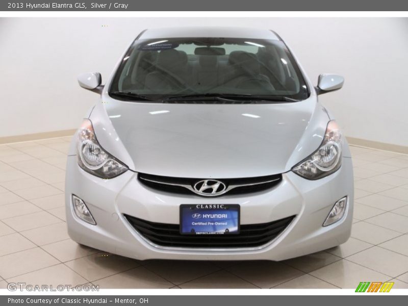 Silver / Gray 2013 Hyundai Elantra GLS