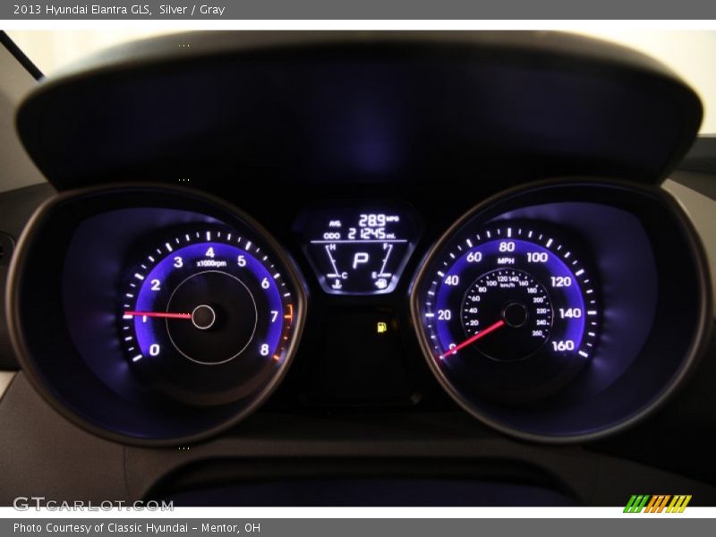 Silver / Gray 2013 Hyundai Elantra GLS
