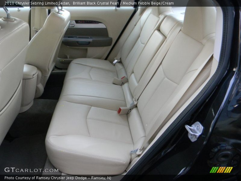 Brilliant Black Crystal Pearl / Medium Pebble Beige/Cream 2010 Chrysler Sebring Limited Sedan