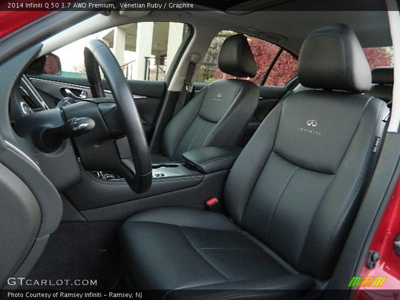 Venetian Ruby / Graphite 2014 Infiniti Q 50 3.7 AWD Premium