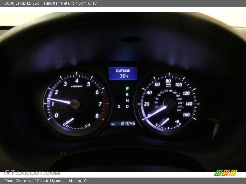 Tungsten Metallic / Light Gray 2008 Lexus ES 350