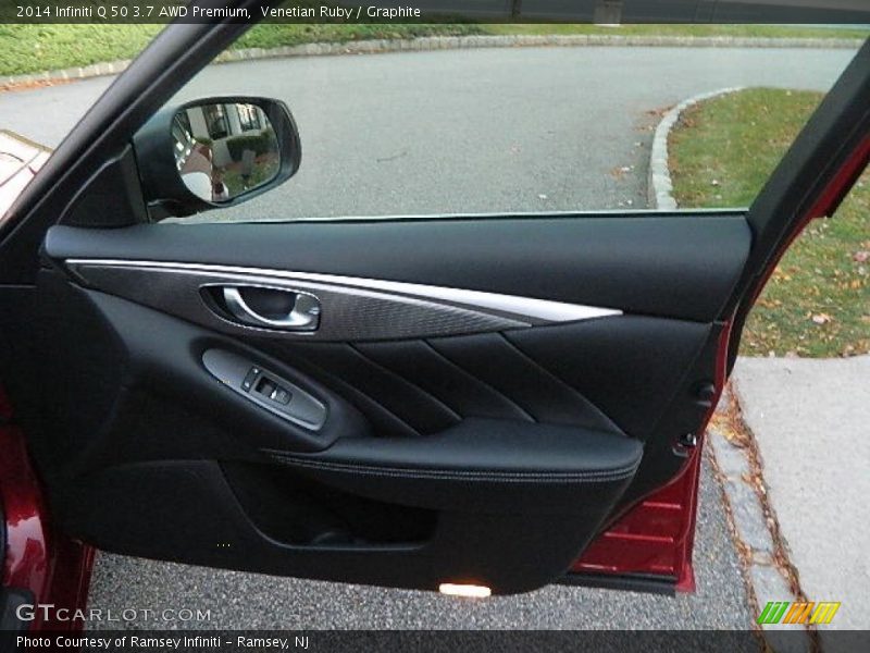 Venetian Ruby / Graphite 2014 Infiniti Q 50 3.7 AWD Premium