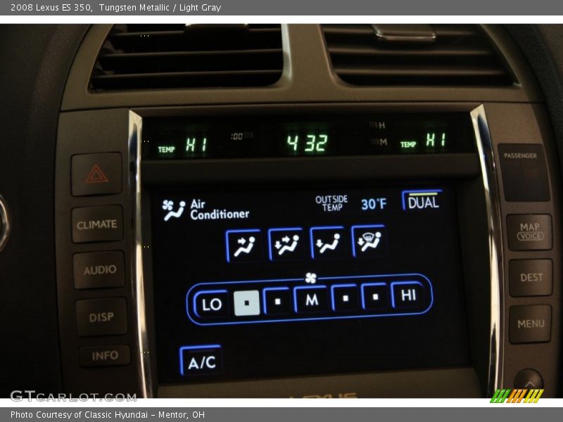 Tungsten Metallic / Light Gray 2008 Lexus ES 350