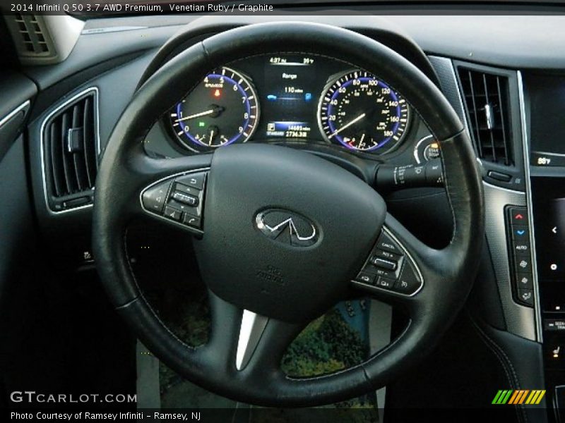 Venetian Ruby / Graphite 2014 Infiniti Q 50 3.7 AWD Premium