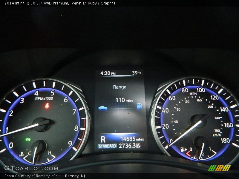 Venetian Ruby / Graphite 2014 Infiniti Q 50 3.7 AWD Premium