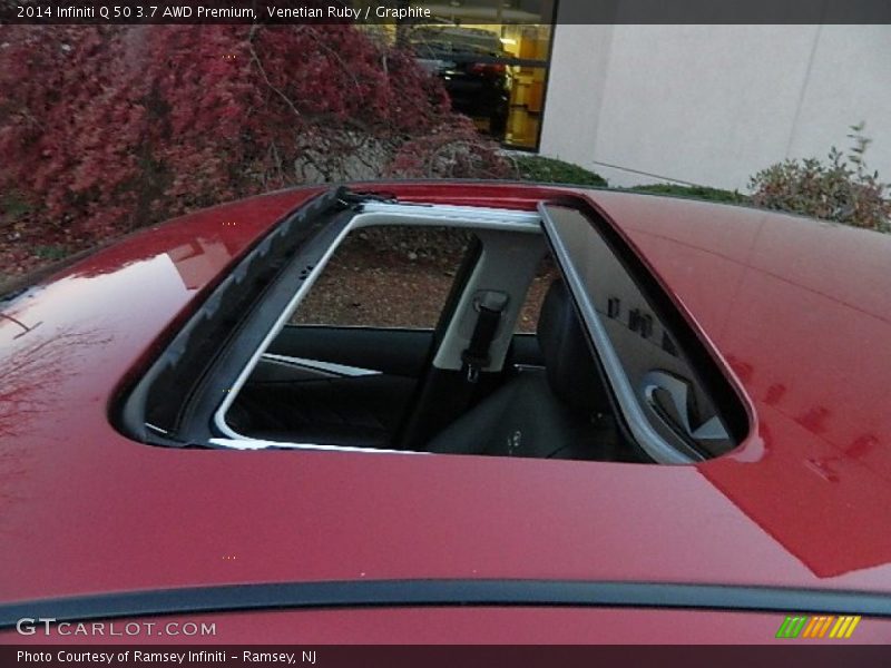 Venetian Ruby / Graphite 2014 Infiniti Q 50 3.7 AWD Premium