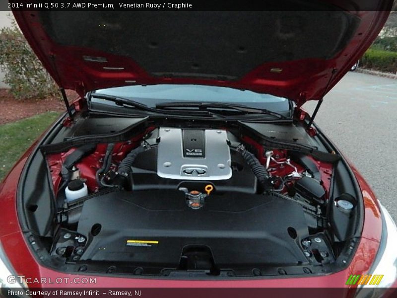 Venetian Ruby / Graphite 2014 Infiniti Q 50 3.7 AWD Premium