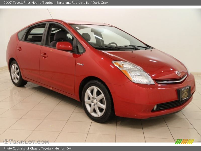 Barcelona Red Metallic / Dark Gray 2007 Toyota Prius Hybrid Touring