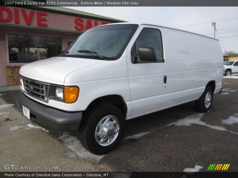 Oxford White / Medium Flint Grey 2007 Ford E Series Van E150 Commercial