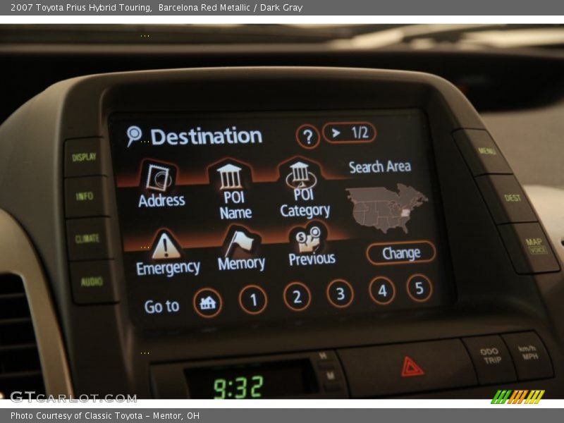 Barcelona Red Metallic / Dark Gray 2007 Toyota Prius Hybrid Touring