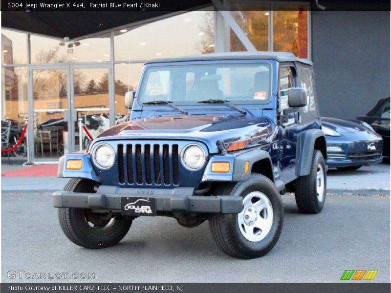 Patriot Blue Pearl / Khaki 2004 Jeep Wrangler X 4x4