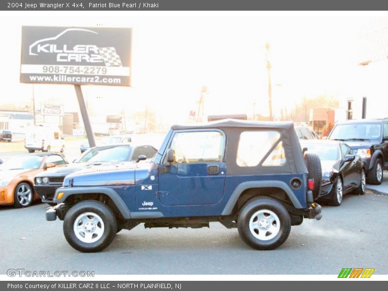 Patriot Blue Pearl / Khaki 2004 Jeep Wrangler X 4x4