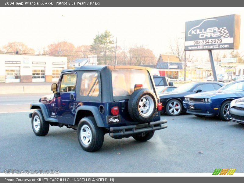 Patriot Blue Pearl / Khaki 2004 Jeep Wrangler X 4x4