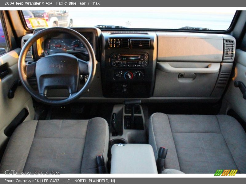 Patriot Blue Pearl / Khaki 2004 Jeep Wrangler X 4x4