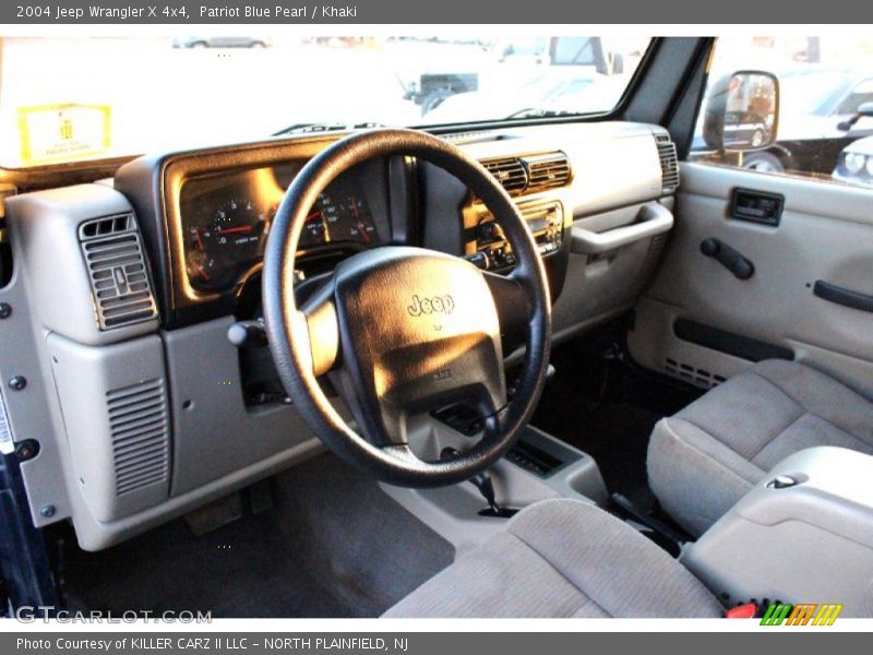 Patriot Blue Pearl / Khaki 2004 Jeep Wrangler X 4x4