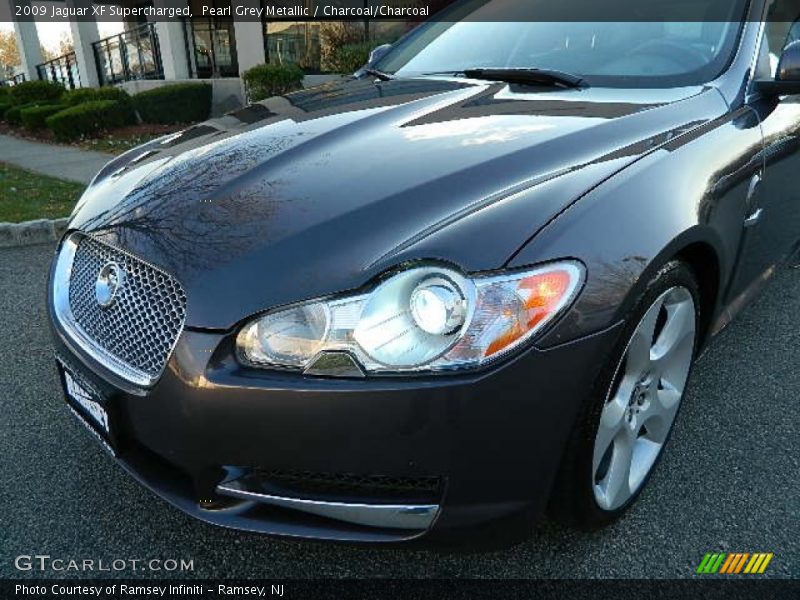 Pearl Grey Metallic / Charcoal/Charcoal 2009 Jaguar XF Supercharged