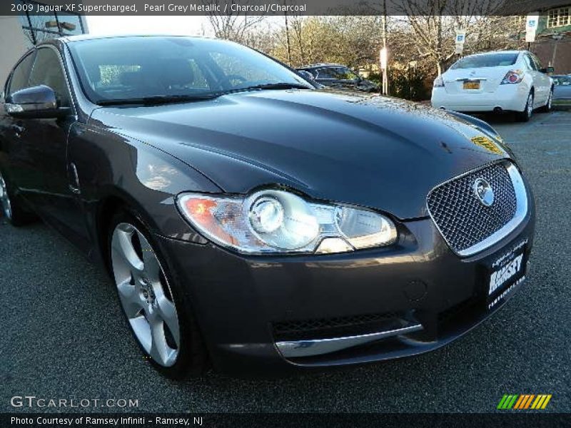 Pearl Grey Metallic / Charcoal/Charcoal 2009 Jaguar XF Supercharged