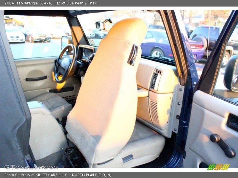 Patriot Blue Pearl / Khaki 2004 Jeep Wrangler X 4x4