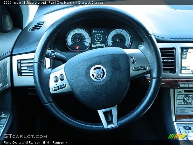 Pearl Grey Metallic / Charcoal/Charcoal 2009 Jaguar XF Supercharged