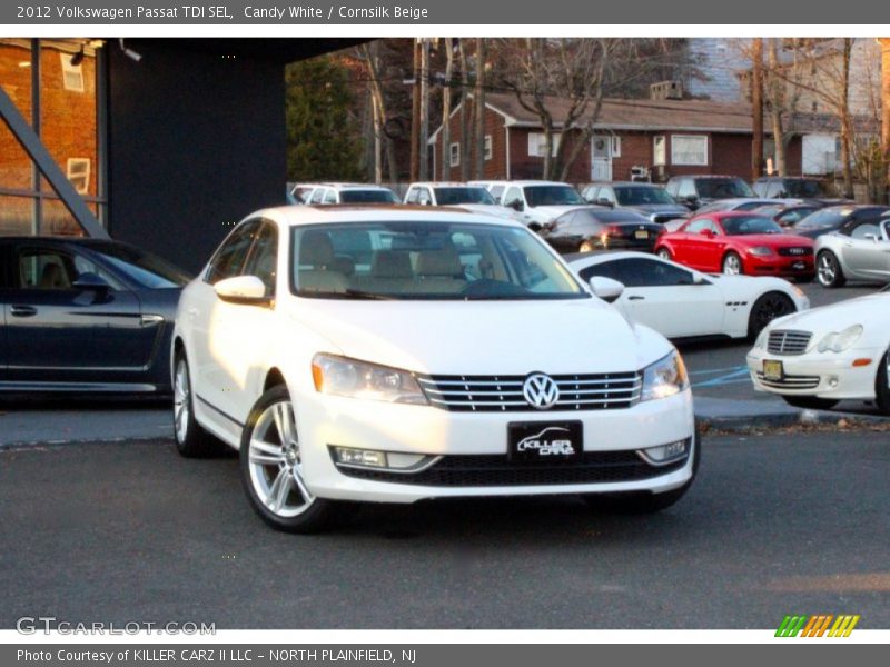 Candy White / Cornsilk Beige 2012 Volkswagen Passat TDI SEL