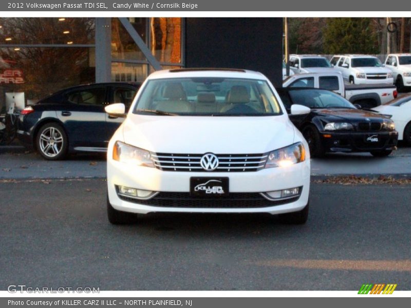 Candy White / Cornsilk Beige 2012 Volkswagen Passat TDI SEL