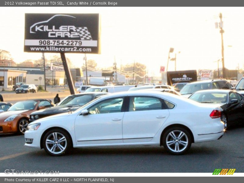 Candy White / Cornsilk Beige 2012 Volkswagen Passat TDI SEL