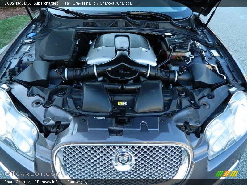 Pearl Grey Metallic / Charcoal/Charcoal 2009 Jaguar XF Supercharged