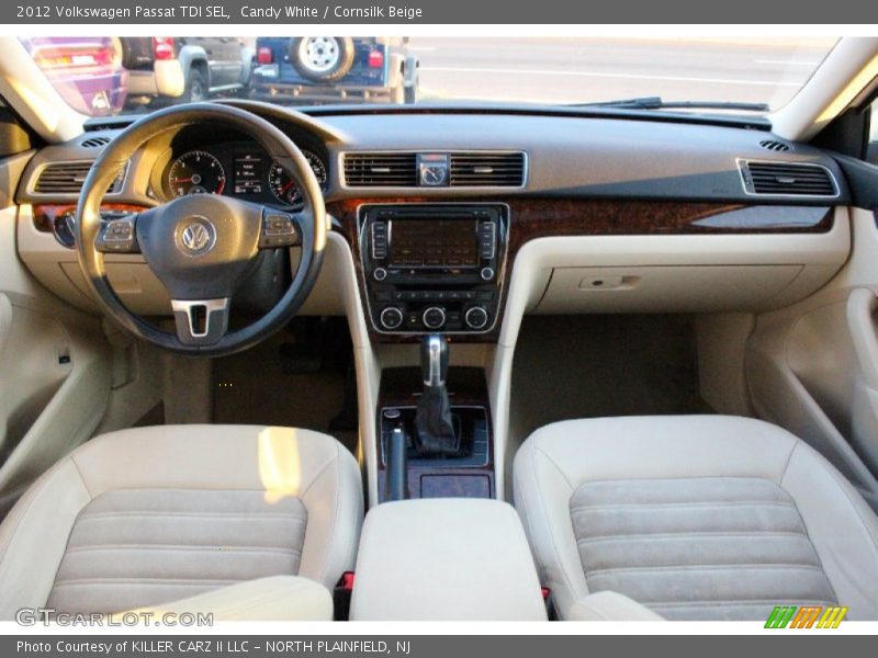 Candy White / Cornsilk Beige 2012 Volkswagen Passat TDI SEL