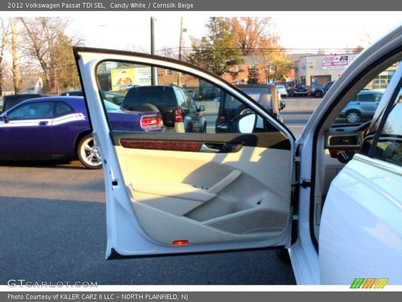 Candy White / Cornsilk Beige 2012 Volkswagen Passat TDI SEL