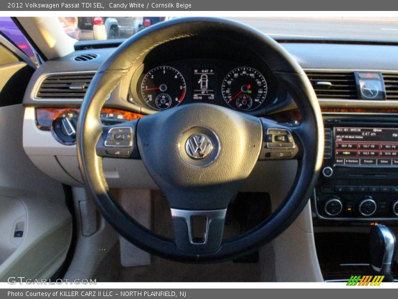 Candy White / Cornsilk Beige 2012 Volkswagen Passat TDI SEL
