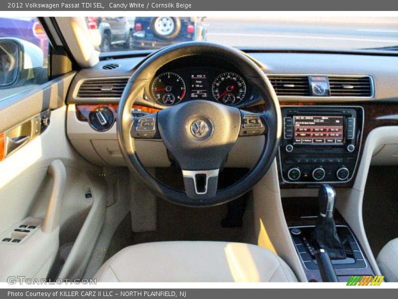Candy White / Cornsilk Beige 2012 Volkswagen Passat TDI SEL