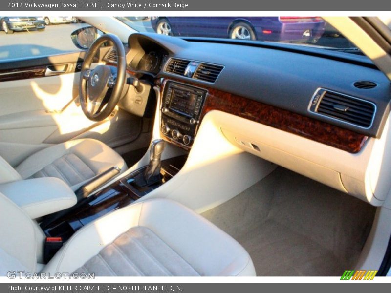 Candy White / Cornsilk Beige 2012 Volkswagen Passat TDI SEL