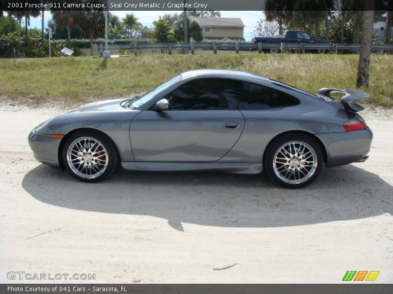 Seal Grey Metallic / Graphite Grey 2001 Porsche 911 Carrera Coupe