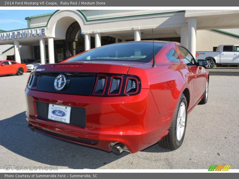 Ruby Red / Medium Stone 2014 Ford Mustang V6 Coupe