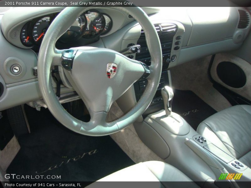 Seal Grey Metallic / Graphite Grey 2001 Porsche 911 Carrera Coupe