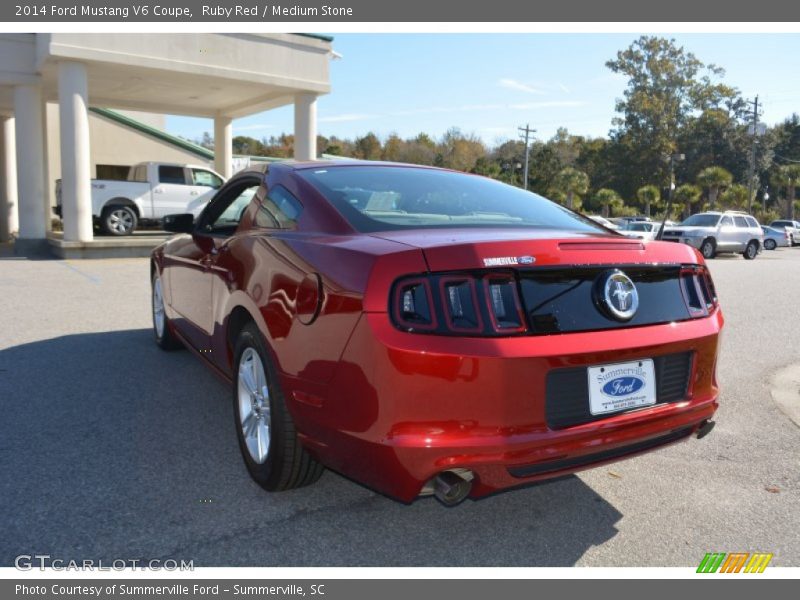 Ruby Red / Medium Stone 2014 Ford Mustang V6 Coupe