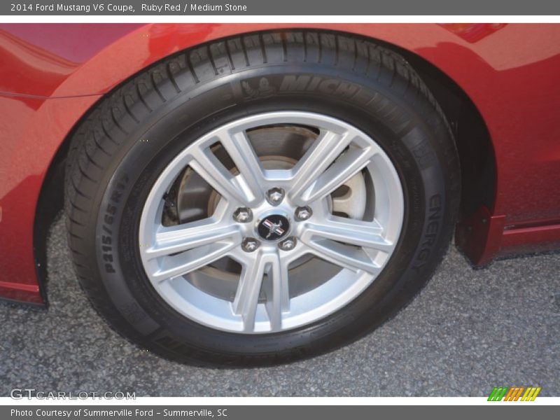 Ruby Red / Medium Stone 2014 Ford Mustang V6 Coupe