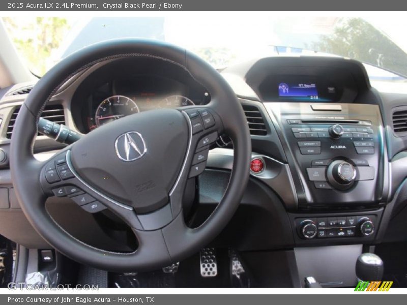 Crystal Black Pearl / Ebony 2015 Acura ILX 2.4L Premium