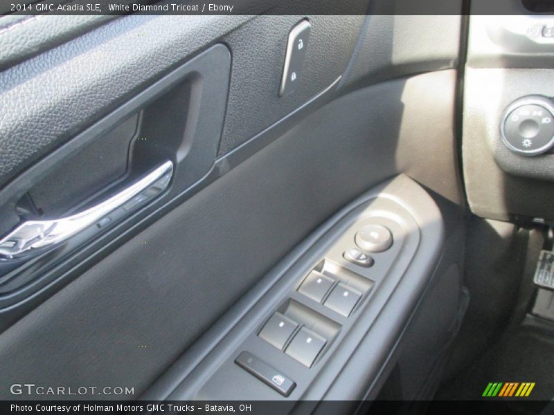 White Diamond Tricoat / Ebony 2014 GMC Acadia SLE