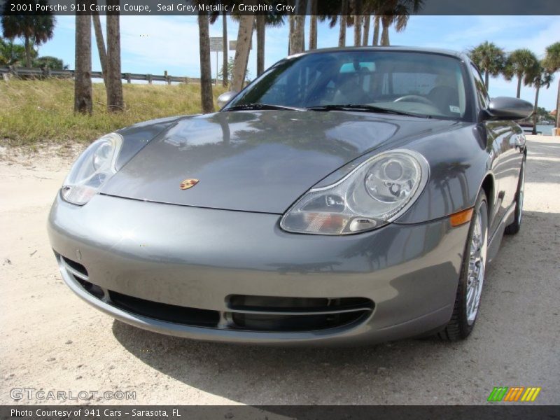 Seal Grey Metallic / Graphite Grey 2001 Porsche 911 Carrera Coupe