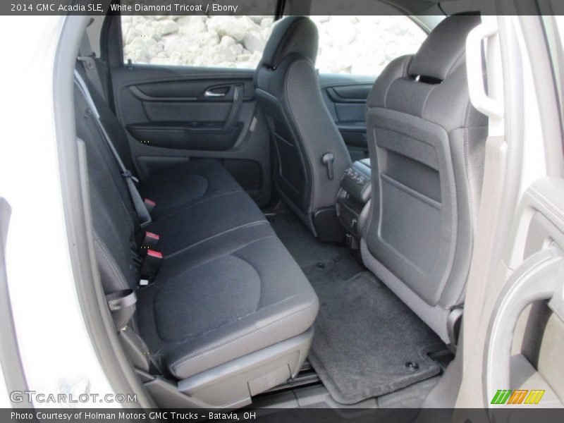 White Diamond Tricoat / Ebony 2014 GMC Acadia SLE