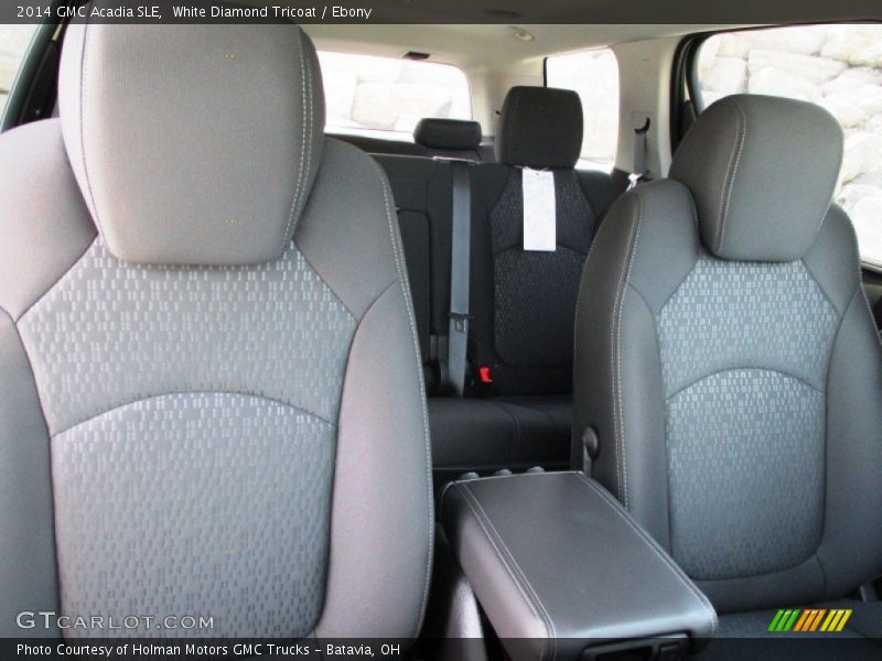 White Diamond Tricoat / Ebony 2014 GMC Acadia SLE