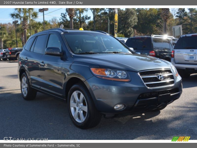 Slate Blue / Gray 2007 Hyundai Santa Fe Limited 4WD
