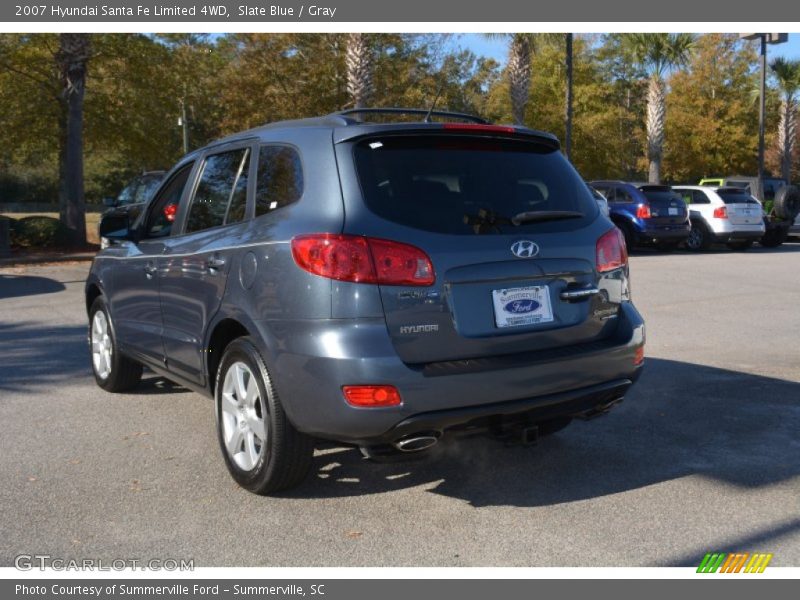 Slate Blue / Gray 2007 Hyundai Santa Fe Limited 4WD