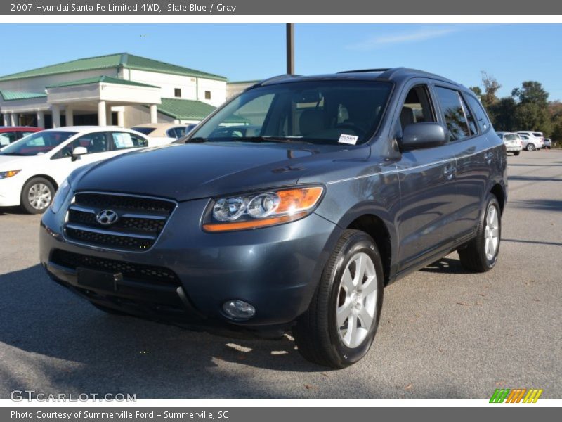 Slate Blue / Gray 2007 Hyundai Santa Fe Limited 4WD